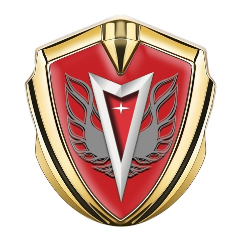 Pontiac Emblem Car Badge Gold Reed Base Firebird Logo Special Edition