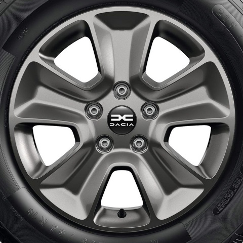 Dacia Silicone Stickers Wheel Center Cap Black