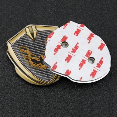 Pontiac Firebird Emblem Metal Badge Gold Dark Carbon Copper Logo