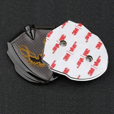 Pontiac Firebird 3d Emblem Badge Graphite Grey Carbon Copper Logo