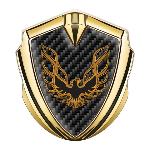 Pontiac Firebird Emblem Silicon Badge Gold Black Carbon Copper Logo