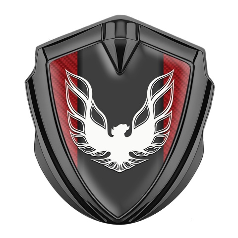 Pontiac Firebird Metal Domed Emblem Graphite Red Carbon White Phoenix