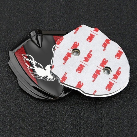 Pontiac Firebird Metal Domed Emblem Graphite Red Carbon White Phoenix