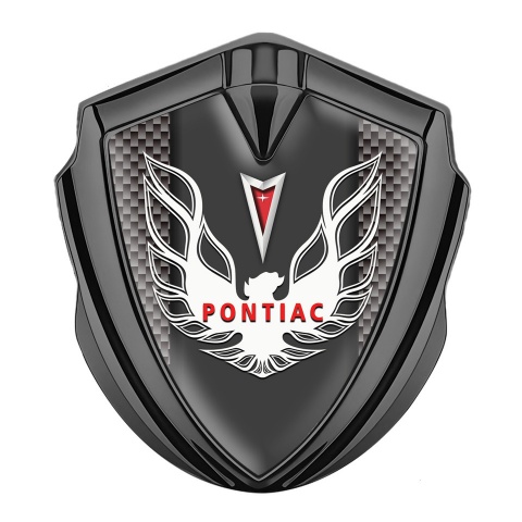Pontiac Firebird Bodyside Domed Emblem Graphite Grey Carbon Red White Logo