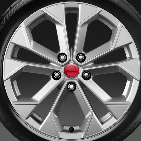 Nissan Silicone Stickers for Wheel Center Cap Red