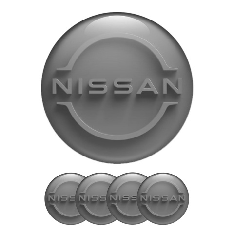 Nissan Silicone Stickers for Wheel Center Cap Grey