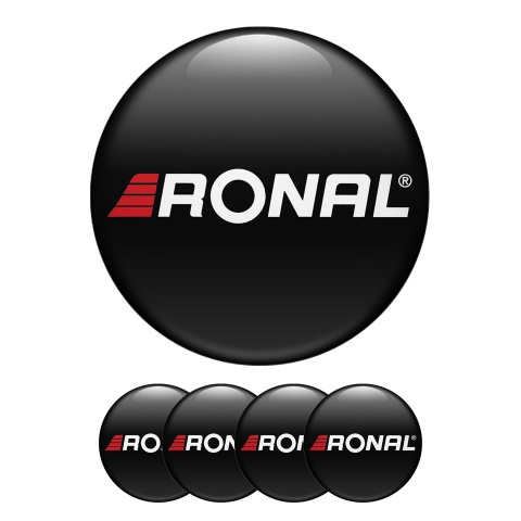 Ronal Silicone Stickers Wheel Center Cap Black