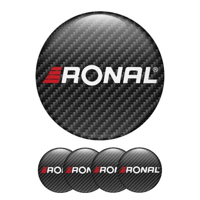 Ronal Silicone Stickers Wheel Center Cap Carbon