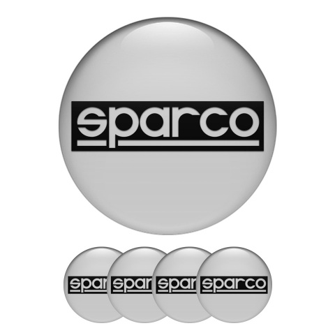Sparco Silicone Stickers Wheel Center Cap Grey