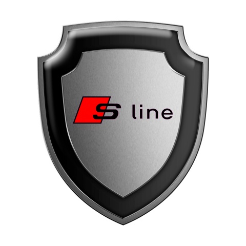 Audi S Line Emblem Silicone Sticker Domed