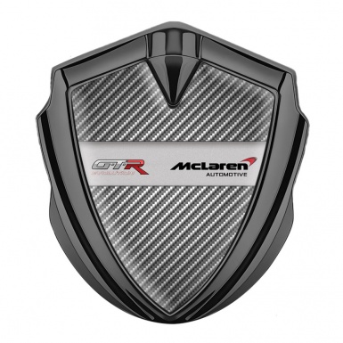 Mclaren GTR Badge Self Adhesive Graphite Light Carbon Evolution Edition