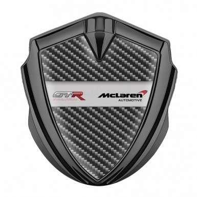 Mclaren GTR Emblem Trunk Badge Graphite Dark Carbon Evolution Design