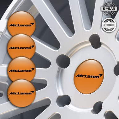Mclaren Emblem for Wheel Center Caps Orange Edition