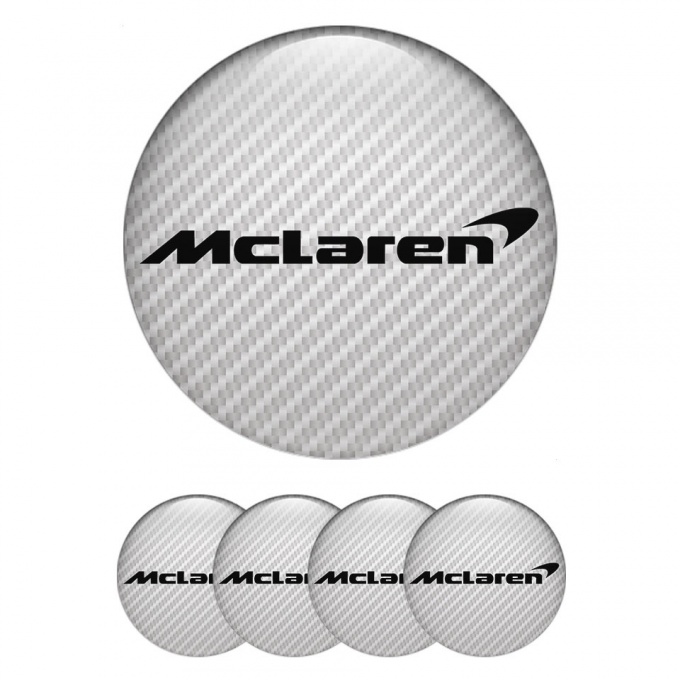 Mclaren Emblem for Wheel Center Caps Light Carbon Edition