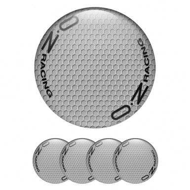 OZ Emblems for Center Wheel Caps Honeycomb Black Circle Logo Edition