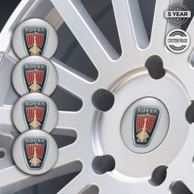 Rover Center Caps Wheel Emblem Grey Base Classic Logo Edition