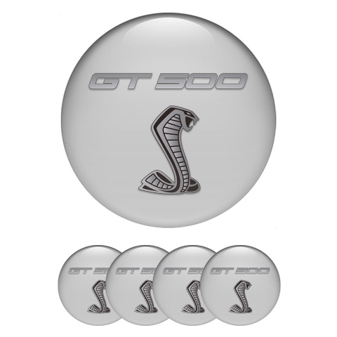 Ford Shelby Emblem for Center Wheel Caps Grey Base Grey Cobra Gt500