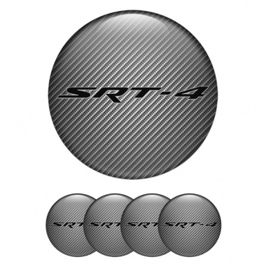 Dodge SRT Emblem for Wheel Center Caps Light Carbon Black Logo