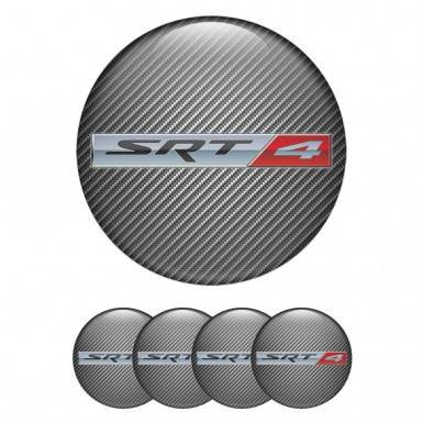 Dodge SRT Emblem for Center Wheel Caps Light Carbon Metallic Logo