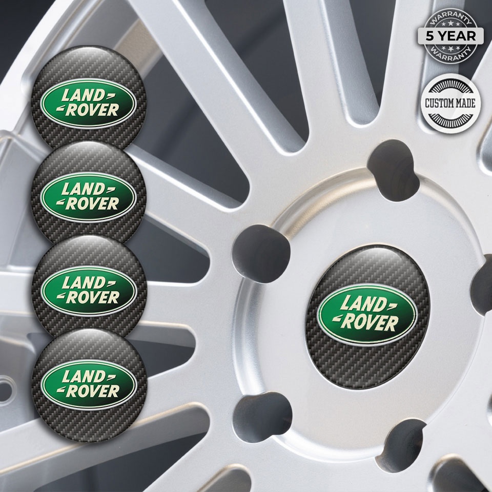 Land Rover Wheel Emblems for Center Caps Carbon Edition | Wheel Emblems ...