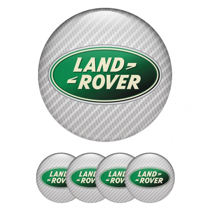 Land Rover Wheel Emblems for Center Caps Light Carbon Edition