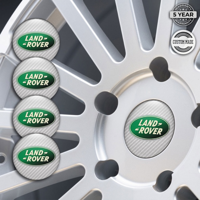 Land Rover Wheel Emblems for Center Caps Light Carbon Edition | Wheel ...