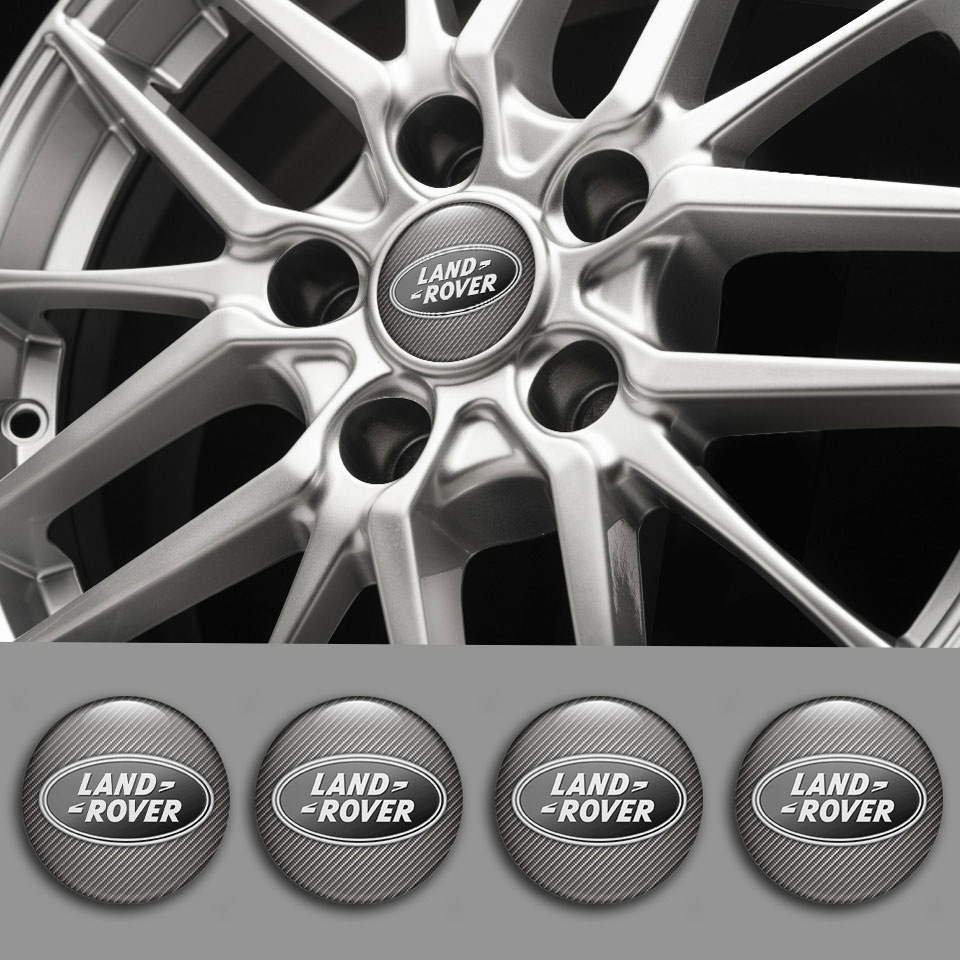 Land Rover Emblem for Wheel Center Caps Carbon Monochrome Edition ...