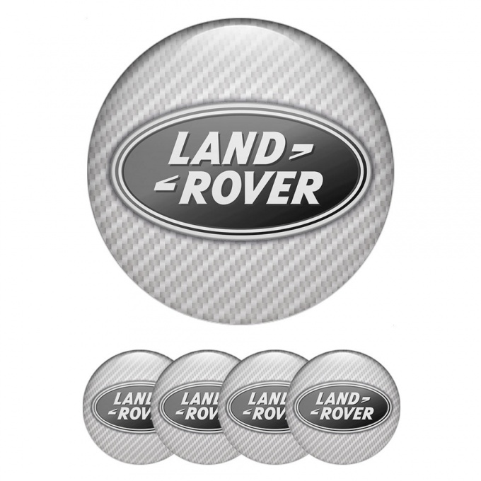 Land Rover Emblem for Wheel Center Caps Light Carbon Monochrome Logo