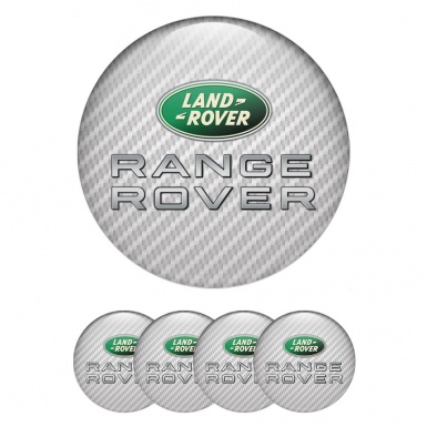 Land Rover Range Wheel Emblems for Center Caps Light Carbon Logo
