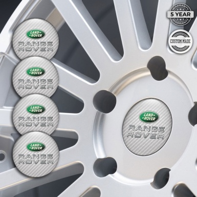 Land Rover Range Wheel Emblems for Center Caps Light Carbon Logo