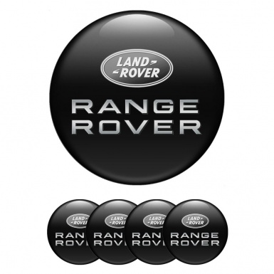 Land Rover Range Emblems for Wheel Center Caps Monochrome Design