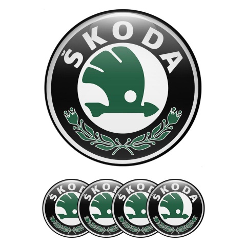 Skoda Wheel Stickers for Center Hub Classic Logo