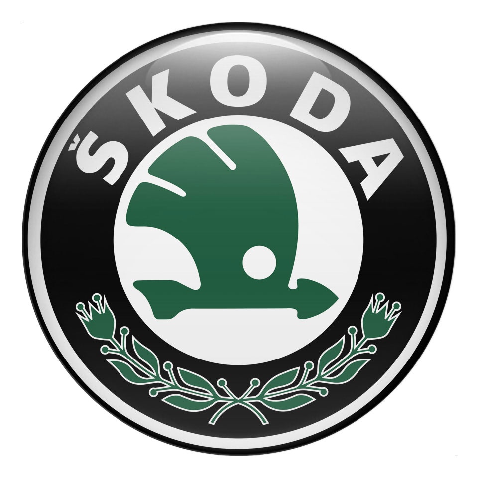 Skoda Wheel Stickers for Center Hub Classic Logo | Wheel Emblems ...