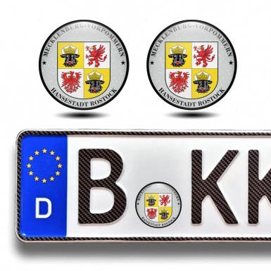 Aufkleber Rostock Mecklenburg-Vorpommern Fur Deutsches Nummernschild Plakette