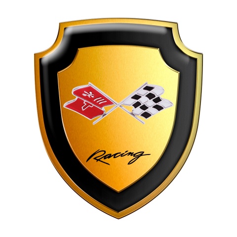 Chevrolet Corvette Racing Shield Silicone Sticker
