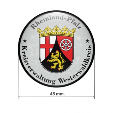 Aufkleber Westerwaldkreis Rheinland Pfalz Fur Nummernschild Plakette