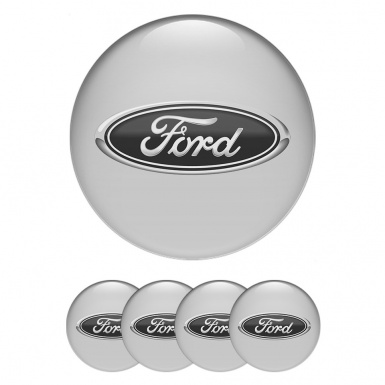 Ford Emblem for Wheel center caps Grey Edition 3D Logo