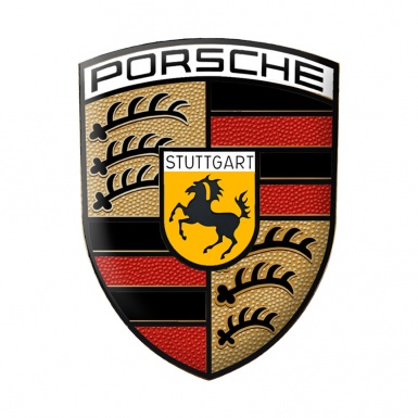 Porsche Emblem Silicone Sticker Custom Logo Edition