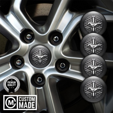 Ford Mustang Emblems for Wheel center caps Black honeycomb