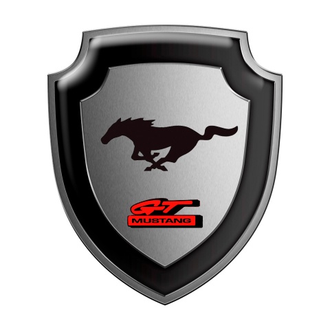 Ford Mustang GT Silicone Sticker Metal effect