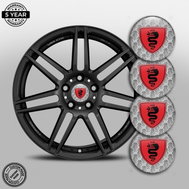 Alfa Romeo Wheel Hub Emblems Background 3D