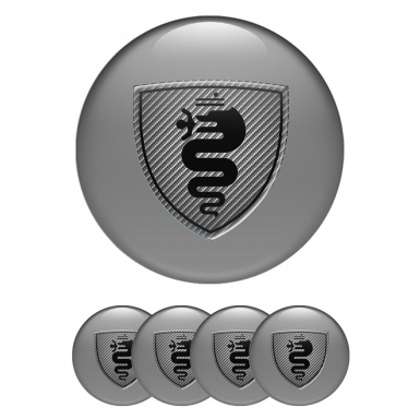 Alfa Romeo Silicone Emblems Style Grey 