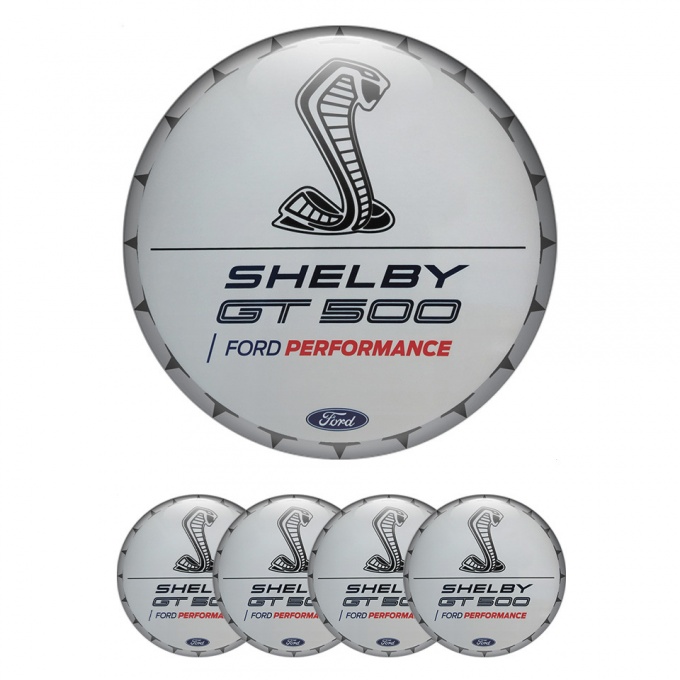 Ford Shelby Silicone Emblems Design Grey GT 500 