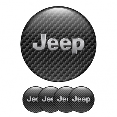 Jeep Silicone Stickers Center Hub Graphite Edition