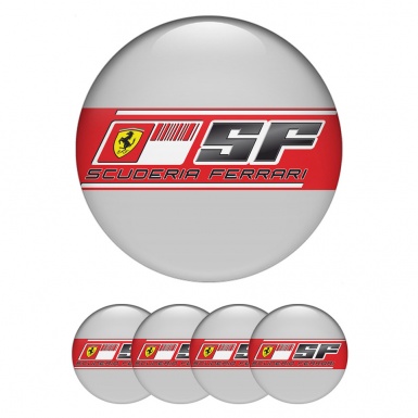 Ferrari Silicone Emblems Design Light Gray SF