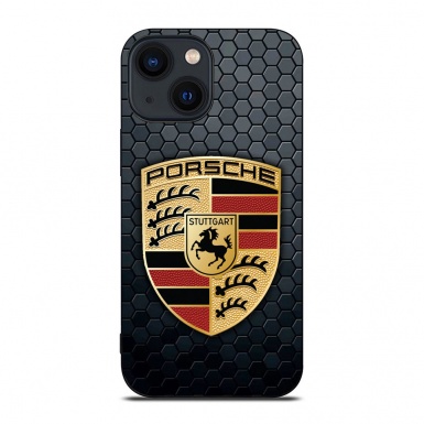 Porsche iPhone Case Slim Black Classic Logo Design 