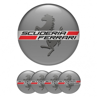 Ferrari Center Cap Wheel Emblem Style Gray