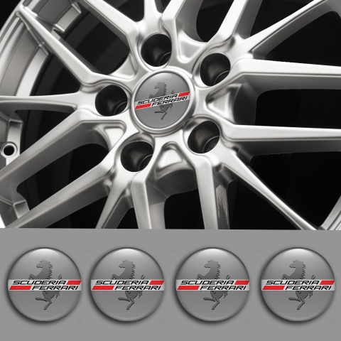 Ferrari Center Cap Wheel Emblem Style Gray