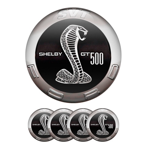 Ford Shelby GT 500 Wheel Cap Silicone Stickers Black