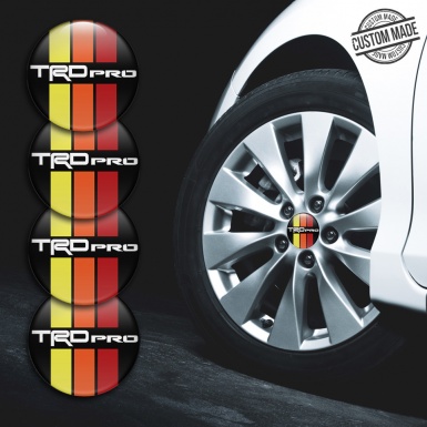 Toyota TRD Wheel Stickers for Center Caps multicolored PRO